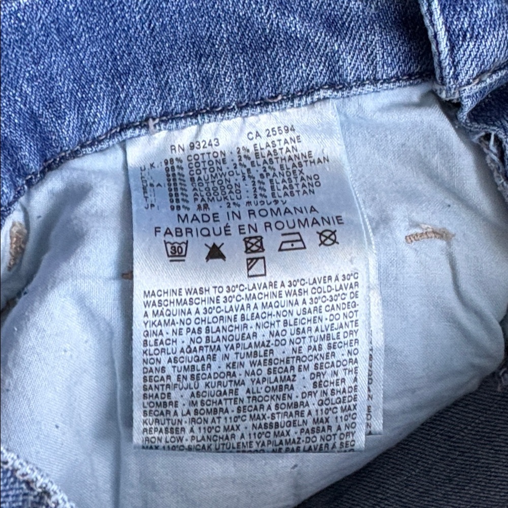 Diesel Classic Blue Jean Shorts - Picture 3 of 6